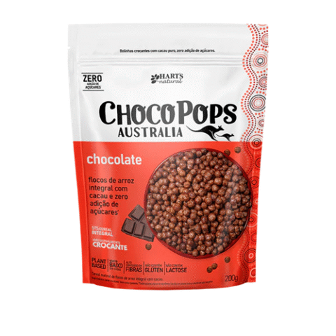 Cereal Harts Natural ChocoPops Sem Açúcar 200g