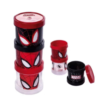 Conjunto 3 Potes de Rosca Homem Aranha Plasútil