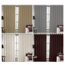 Cortina Tecido Blackout Corta Luz 80% com proteção UV 2,70m x 2,30m Joy Decor