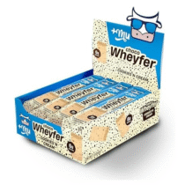 Display 12 Unidades +Mu Chocowheyfer Proteico Cookies’n Cream 300g