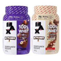 Dr. Peanut Whey Max Titanium 900g Sabor Bueníssimo ou Avelã