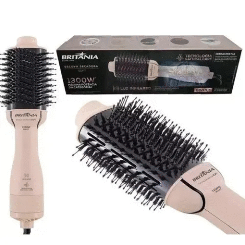 Escova Secadora Britânia Soft 4 em 1 1300W Bivolt