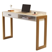 Escrivaninha Mesa p/Computador com USB Eleven Perola/Nature – TuttiCasa