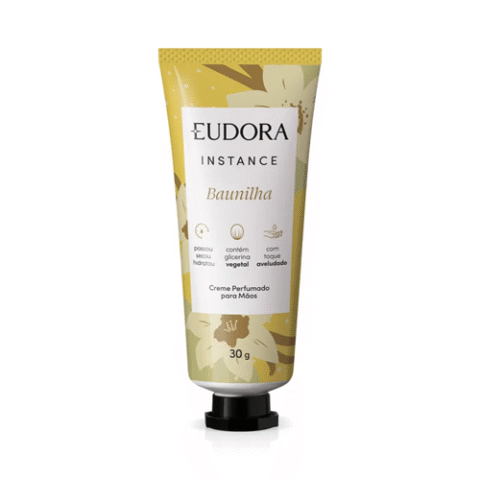 Eudora Creme Perfumado para Mãos Instance Baunilha 30ml