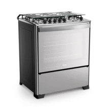 Fogão 5 bocas Dako Magister Style com Mesa de Vidro e Tripla Chama Bivolt