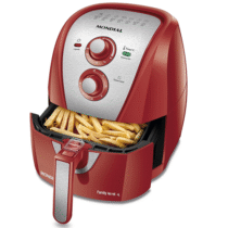 Fritadeira Air Fryer Mondial Sem Óleo 4L 1500W Vermelho 110V