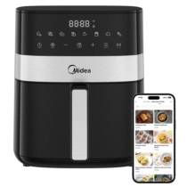 Fritadeira Midea Air Fryer 6L Smart Chef Plus Preta
