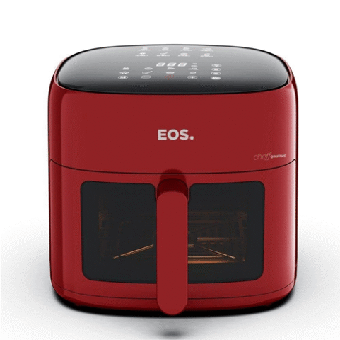 Fritadeira Sem Óleo Air Fryer Eos Chef Gourmet 6.,2L Digital Vermelho 110v