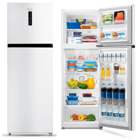 Geladeira Midea Frost Free Duplex 347L Slim Branca 127v