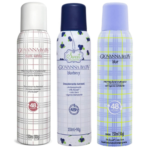 Giovanna Baby Desodorante Aerossol 150ml (3 opções)
