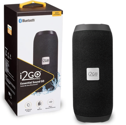 I2GO Caixa De Som Bluetooth Essential Sound Go 10W RMS