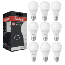 Kit 10 Lâmpadas Led 9w Bulbo Bocal E27 Branco-frio