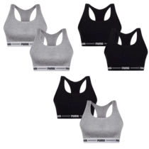 Kit 2 Top Academia Puma Original Feminino Alta Sustentação (3 Cores)