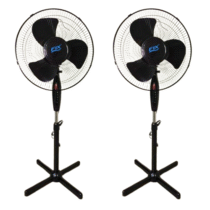 Kit 2 Ventiladores Coluna Pedestal 40cm 3 Pás 45w Fix – 127v