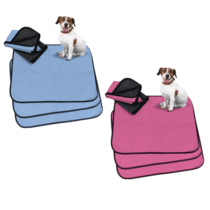 Kit 3 Tapetes Higiênicos Laváveis Premium Alta Absorção 70cm x 50cm Rosa ou Azul