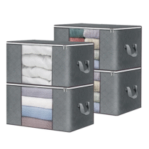 Kit 4 Sacos Organizador Edredon Cobertor Multiuso Dobrável