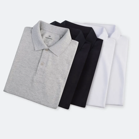 Kit 5 Camisas Polo Hering Básica Masculina Manga Curta