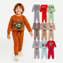 Kit 5 Conjuntos Moletom Peluciado 100% Agodão Polo Infantil Store