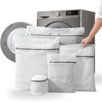 Kit 5 Sacos para Máquina de Lavar Roupas Delicadas Ziper