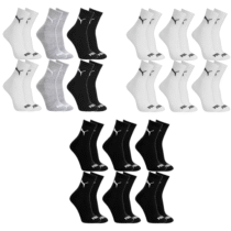 Kit 6 Pares Meias Puma Original Cano Médio Alto Atoalhada