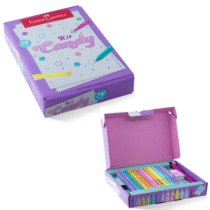 Kit Candy Faber-Castell Com 14 Produtos Em Tons Pastel