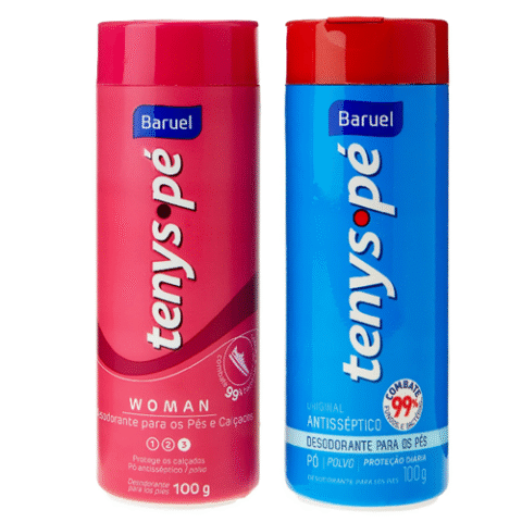 Kit Tenys Pé Baruel Original 100g + 1 Woman 100g