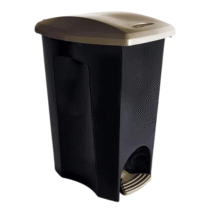 Lixeira Ecoblack Plasútil 50L Com Pedal