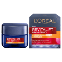 L’Oréal Paris Creme Facial Antirrugas Revitalift Pro Retinol Cuidado Diurno FPS20 49g L’Oréal Paris Creme Facial Antirrugas Revitalift Pro Retinol Cuidado Diurno FPS20 49g