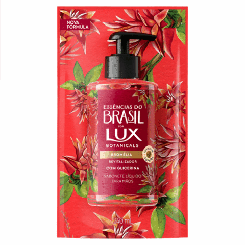 Lux Sachê Sabonete Líquido Bromélia Botanicals Essências Do Brasil 240ml