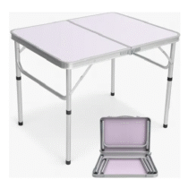 Mesa Dobrável De Alumínio 90cm x 60cm Vira Maleta Portátil Camping Palisad