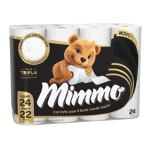 Mimmo Papel Higiênico Folha Tripla 20m 24 Rolos
