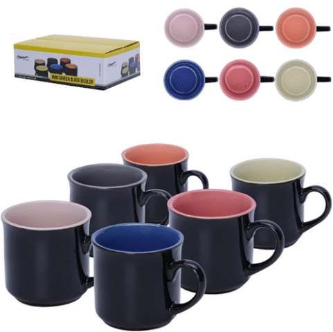 Mimo Style Mini Canecas Para Café Com 6 Peças 90ml