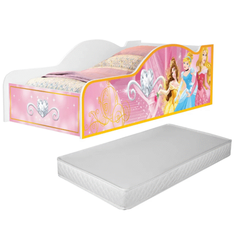 Mini Cama Princesa Montessoriana Rosa + Colchão Infantil – NE Loja
