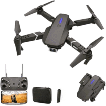 Mini Drone Zangão E88 Pro Dobrável 4k HD Dual Camera Quadcopter Controle Remoto e com Bolsa