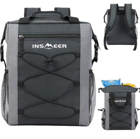 Mochila Térmica Isolada Insmeer 21L Refrigerador Portátil Impermeável e à Prova de Vazamentos