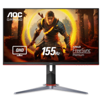 Monitor Gamer AOC 27″ HERO QUAD 155Hz QHD 1440p 1ms AMD FreeSync Q27G2