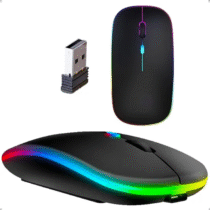 Mouse RGB Bluetooh Sem Fio Recarregável