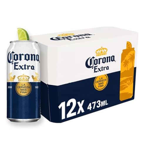 Pack 12 unidades Cerveja Corona Extra Lata 473ml