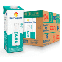 Pack 12 Unidades Leite Semidenatado Piracanjuba 1L