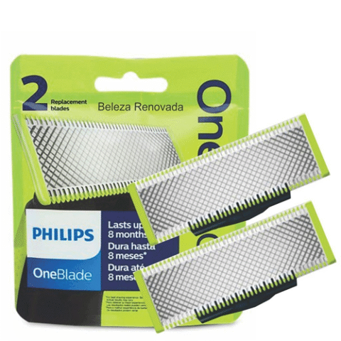 Pack 2 Lâminas de Reposição Originais Philips OneBlade