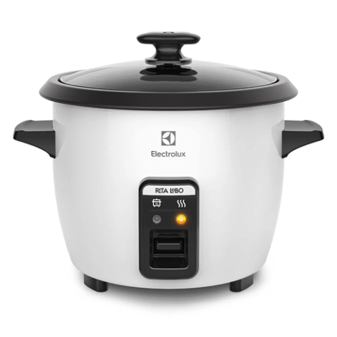 Panela de Arroz Elétrica Electrolux por Rita Lobo 1,3L Branca Efficient
