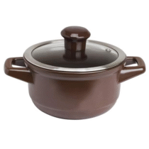 Panela em Cerâmica Duo 16cm 1,1L Ceraflame Cookware – Chocolate