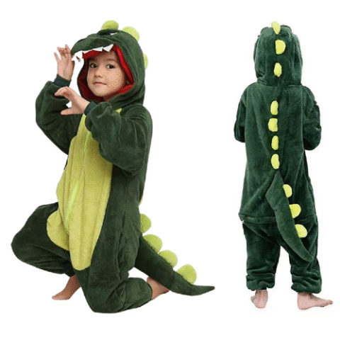 Pijama Infantil Macacão Antialergico Plush Dinossauro