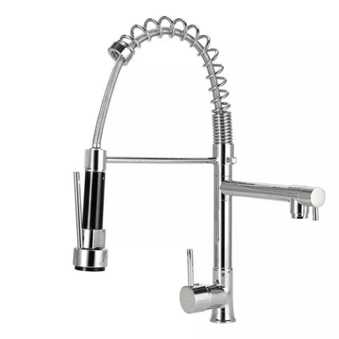 Torneira Gourmet Cozinha Monocomando Com Spray Extensor Água Quente E Fria Pingoo