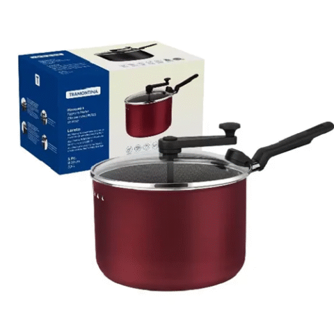 Pipoqueira Antiaderente 20cm 3,5L Loreto Tramontina