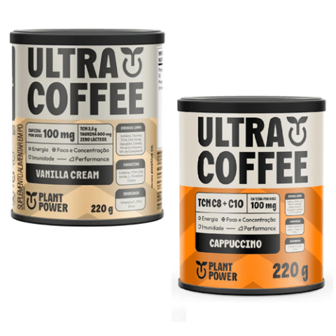 Ultracoffee Vanilla Cream ou Cappuccino Lata 220g