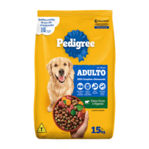 Ração Pedigree Carne e Vegetais Cães Adultos Raças Médias e Grandes 15Kg