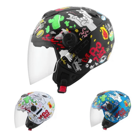 Capacete Aberto Viseira Solar Pro Tork New Atomic Universe