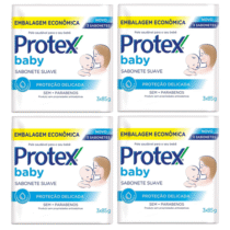 4 Unidades Sabonete Protex Baby Delicate Care 3 Unidades cada