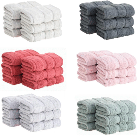 Kit 6 peças Toalha Lavabo Buddemeyer Vision Dual Air (6 Cores)